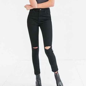BDG URBAN OUTFITTERS HIGH RISE BLACK TWIG JEANS